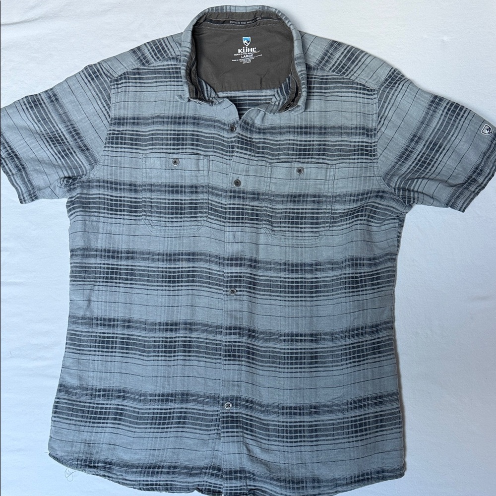 Men's Kuhl Gray Linen Cotton‎ Shirt